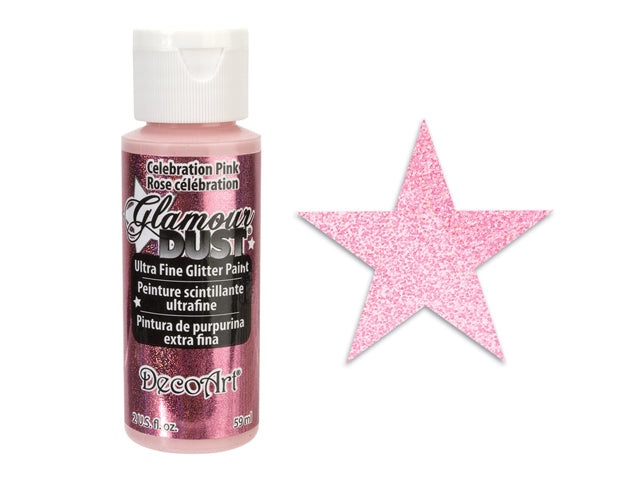 DecoArt Glamour Dust 2 oz. Celebration Pink Glitter Paint DGD10-30 - The  Home Depot