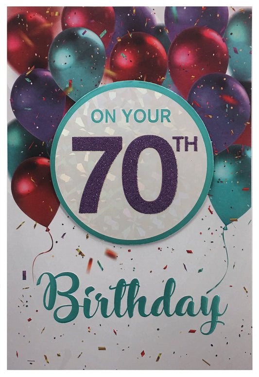 Happy 70th Birthday Card