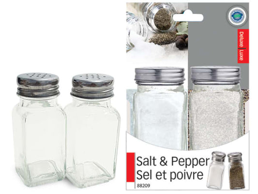 Glass Salt & Pepper Set