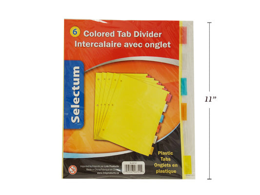 Coloured Tab Dividers