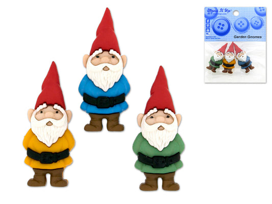 Gnomes Button Embellishments