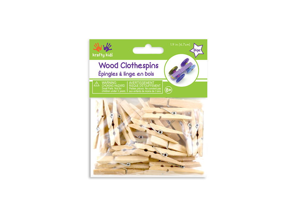 Mini Wood Clothespins