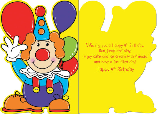 Happy 4th Birthday Card