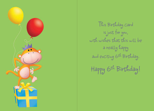 Happy 6th Birthday Card