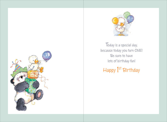 Happy First Birthday Card