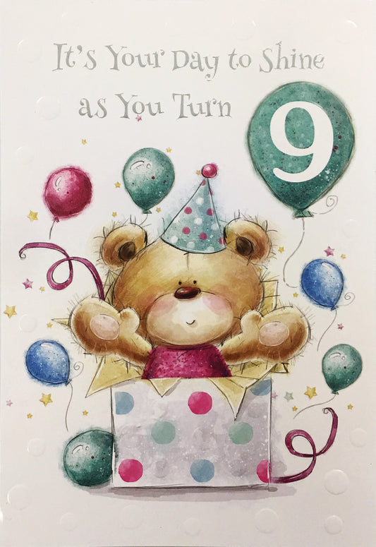 Happy 9th Birthday Card