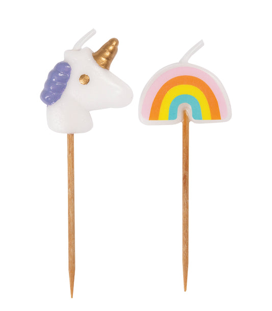 Unicorn and Rainbow Candles