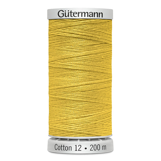 GÜTERMANN Cotton 12wt Thread - Brite Yellow
