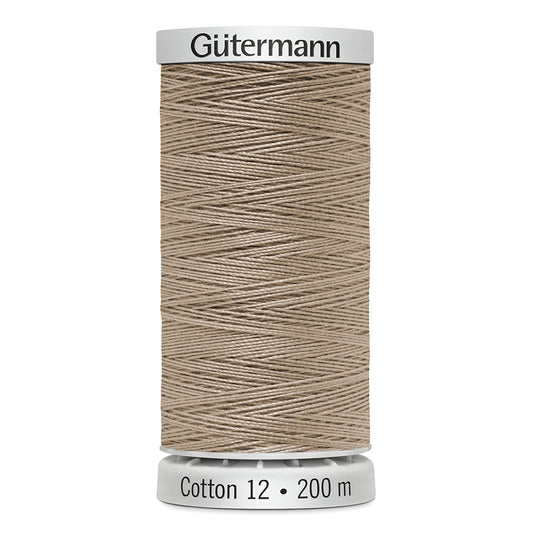 GÜTERMANN Cotton 12wt Thread - Burlap Beige