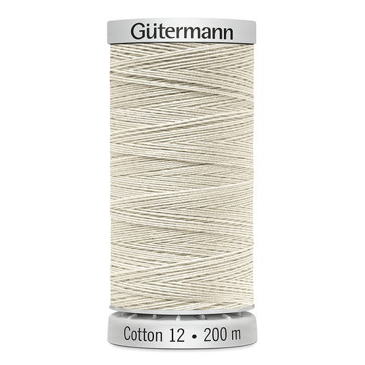 GÜTERMANN Cotton 12wt Thread - Natural