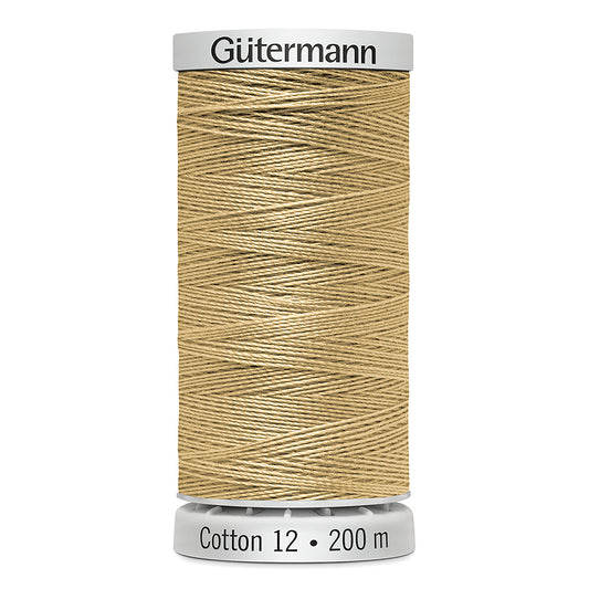 GÜTERMANN Cotton 12wt Thread - Dark Tan