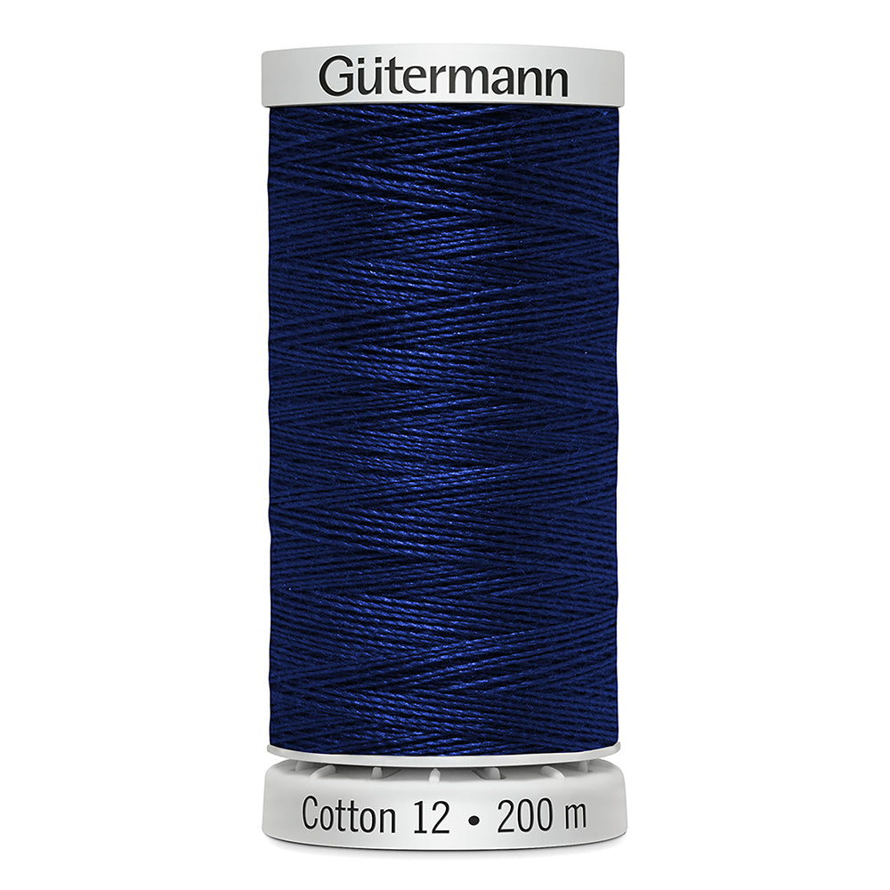GÜTERMANN Cotton 12wt Thread - Dark Royal