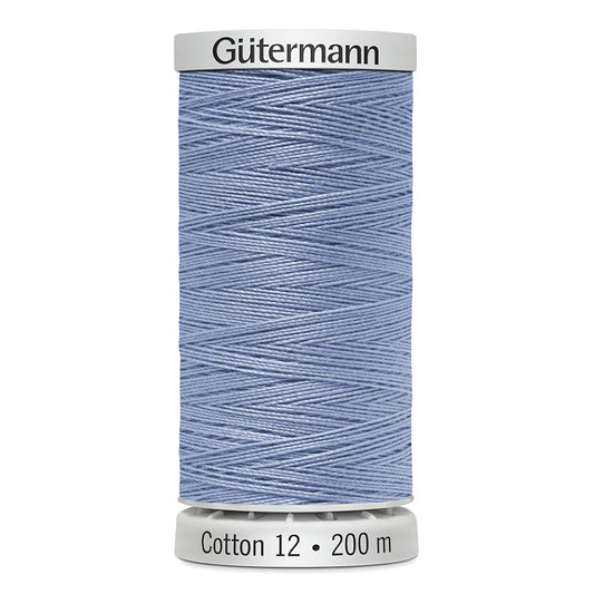 GÜTERMANN Cotton 12wt Thread - Chow Blue