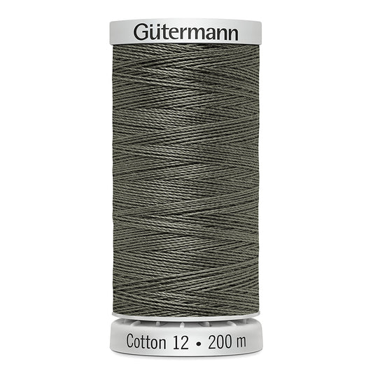 GÜTERMANN Cotton 12wt Thread - Light Kiwi Green