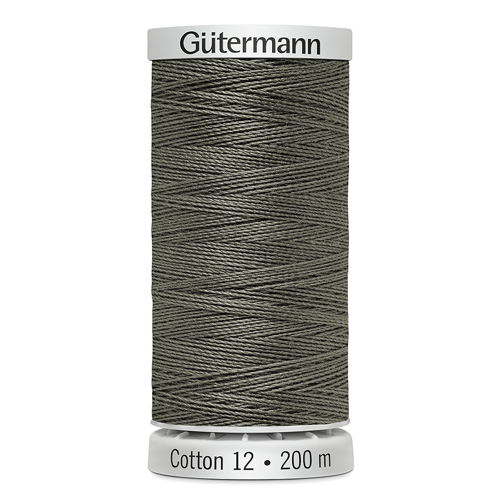 GÜTERMANN Cotton 12wt Thread - Light Kiwi Green