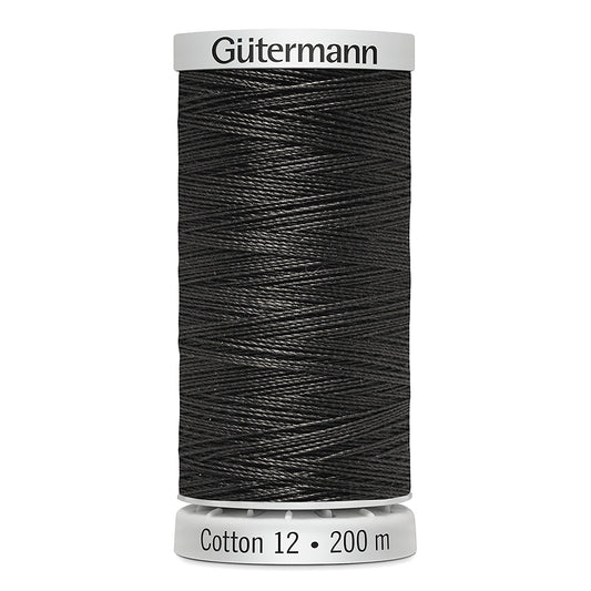 GÜTERMANN Cotton 12wt Thread - Chic Grey