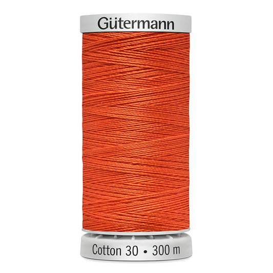 GÜTERMANN Cotton 30wt Thread - Neon Orange