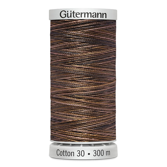 GÜTERMANN Cotton 30wt Thread - Blue Jean Brown