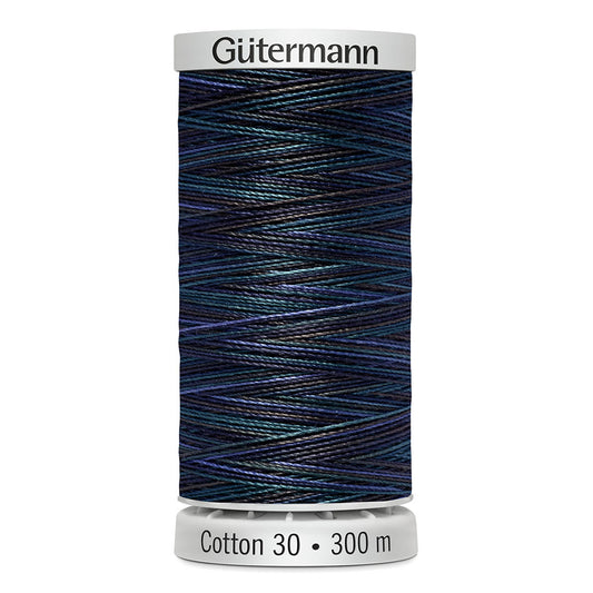 GÜTERMANN Cotton 30wt Thread - Peacock Feathers