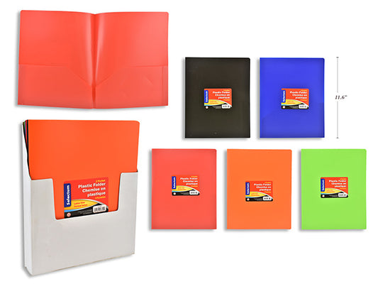 3 Prong Plastic Folders
