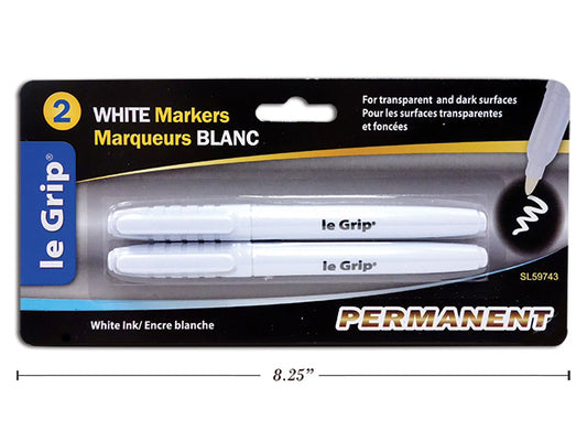Permanent White Markers
